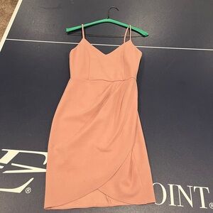 Lulu's spaghetti strap Blush Dress